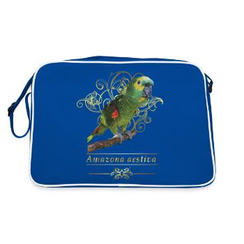 L’amazone à front bleu - Sac Retro - bleu/blanc - Dos