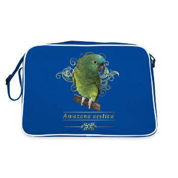 L’amazone à front bleu - Sac Retro - bleu/blanc - Dos