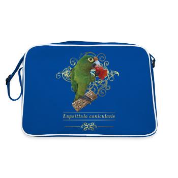 La perruche à front orange - Sac Retro - bleu/blanc - Dos