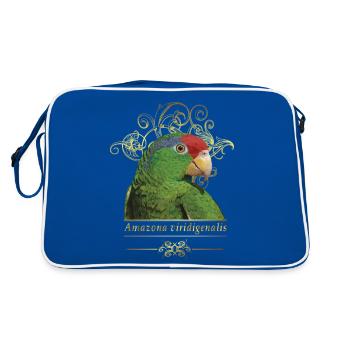 Le perroquet Tamaulipas - Sac Retro - bleu/blanc - Dos