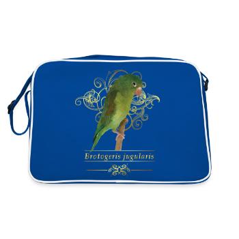 La Perruche bronzée - Sac Retro - bleu/blanc - Dos