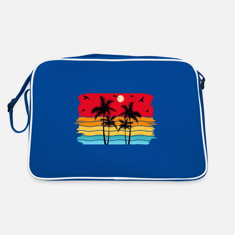 Sunset beach summer gift beach retro Retro Bag
