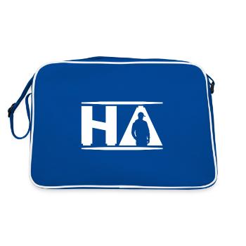 Hustler's Ambition Serie4 - Retro Bag - blue/white - Back