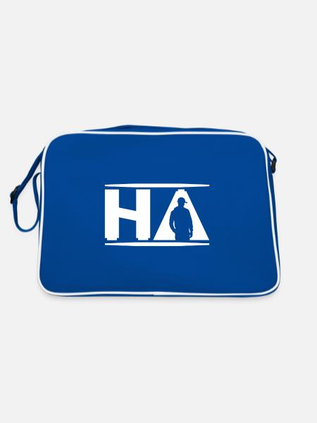 Hustler's Ambition Serie4 - Retro Bag - blue/white - Back