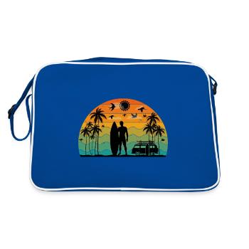 surf retro sunset - Sac Retro - bleu/blanc - Dos