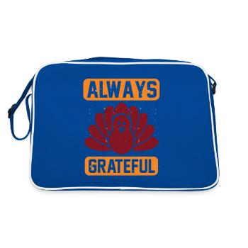 Always Grateful - Sac Retro - bleu/blanc - Dos