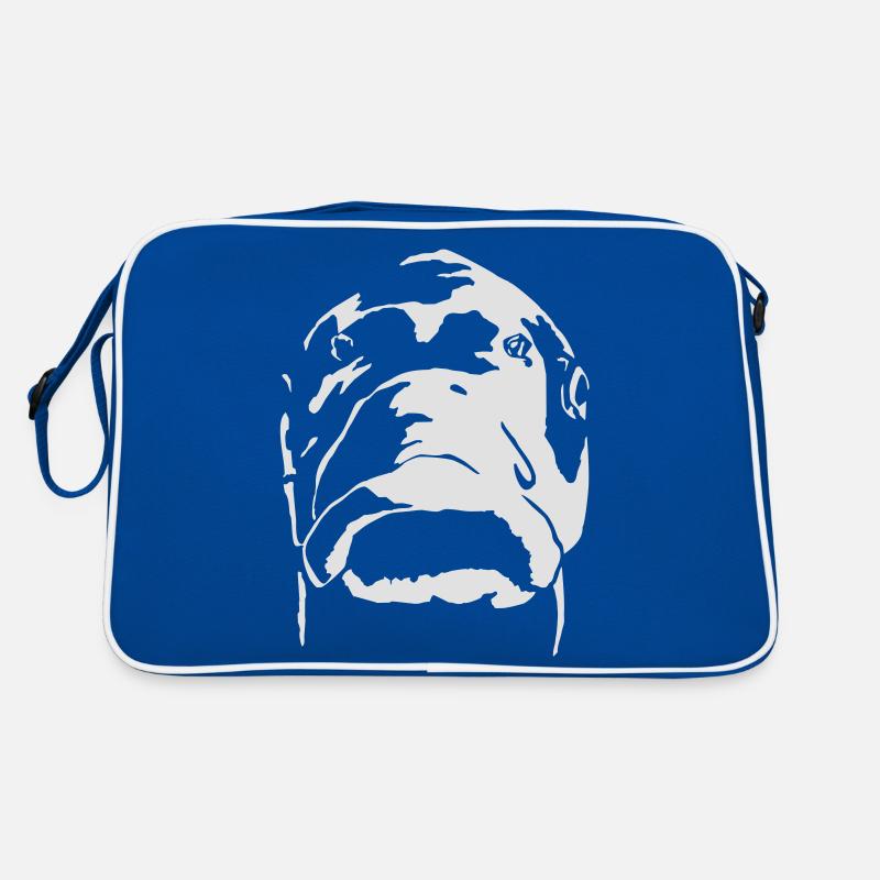 Karpfen - Retro Tasche - Blau/Weiß
