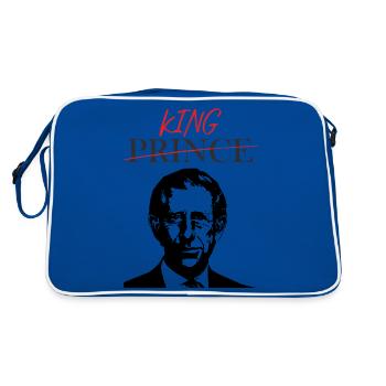 ICH BIN JETZT DER KÖNIG - Retro Tasche - Blau/Weiß - Hinten