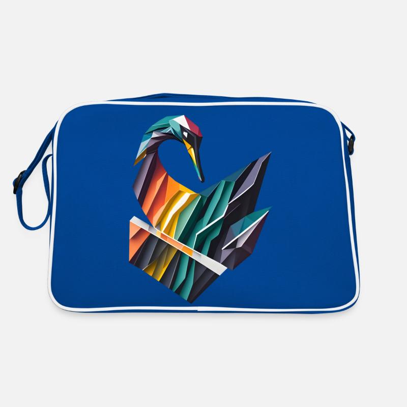 Geometric Swan Retro Bag