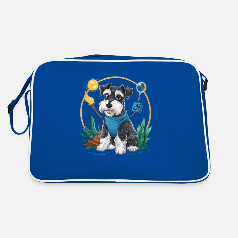 Schnauzer miniature magique en tenue de sorcier Sac Retro