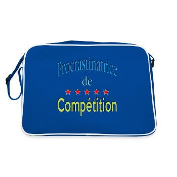 Procrastinatrice de compétition - Sac Retro - bleu/blanc - Dos
