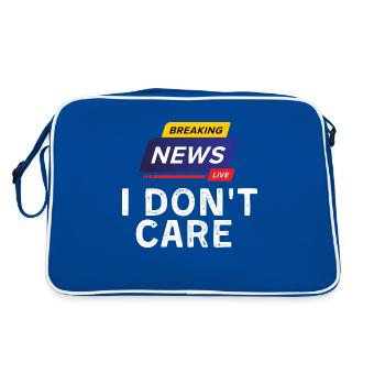 Breaking News - Retro Tasche - Blau/Weiß - Hinten