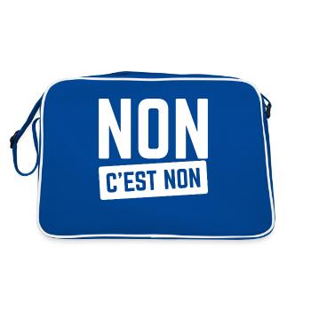 Non C'est Non. - Sac Retro - bleu/blanc - Dos