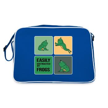 Frog Frog Collection Frog Party - Retro Bag - blue/white - Back