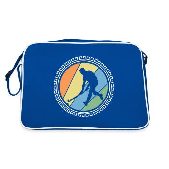 Joueur de hockey sur gazon « Pénalité » Sport de hockey - Sac Retro - bleu/blanc - Dos