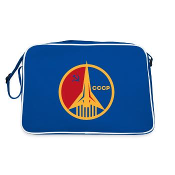 USSR Gift Gagarin Space Russia Astronaut - Retro Bag - blue/white - Back