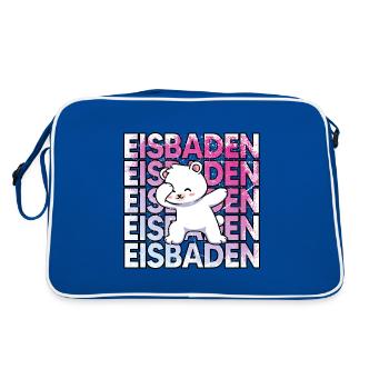 bain de glace bain d’hiver bain de glace cool résistant au froid - Sac Retro - bleu/blanc - Dos