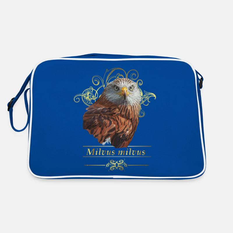 Echter Milan - Retro Tasche - Blau/Weiß