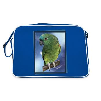 L’amazone à front bleu - Sac Retro - bleu/blanc - Dos