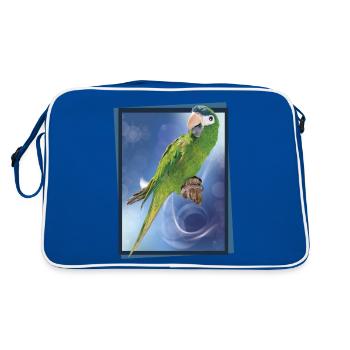 The Noble Macaw - Retro Bag - blue/white - Back