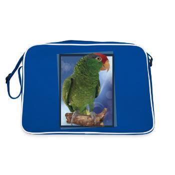 Le perroquet Tamaulipas - Sac Retro - bleu/blanc - Dos