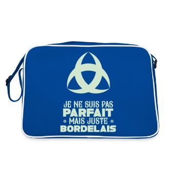 Aquitaine Gironde Bordeaux 33 juste Bordelais - Sac Retro - bleu/blanc - Dos