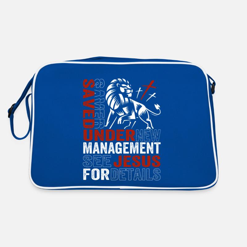 Jesus Christus - Gerettet durch Jesus - christlich Retro Tasche