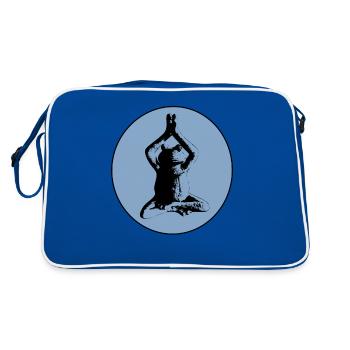 Grenouille - Sac Retro - bleu/blanc - Dos