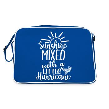 Sunshine Mixed With A Little Hurricane white - Retro Bag - blue/white - Back