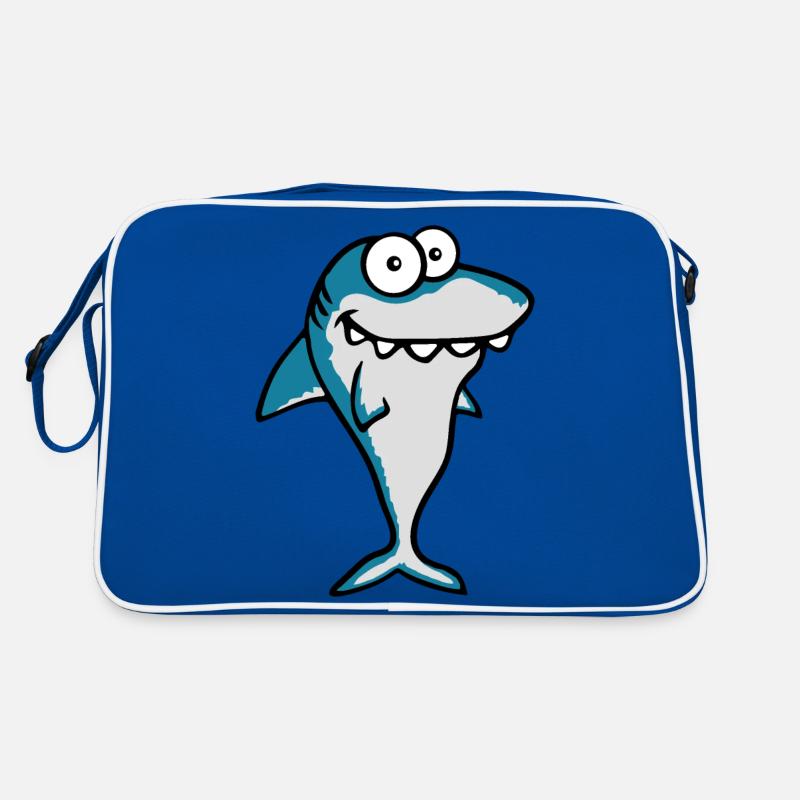 Drôle Sourire Comique Requin Megalodon Requins Lover Sac Retro