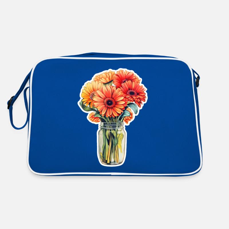 Gerbera Daisies Retro Tasche