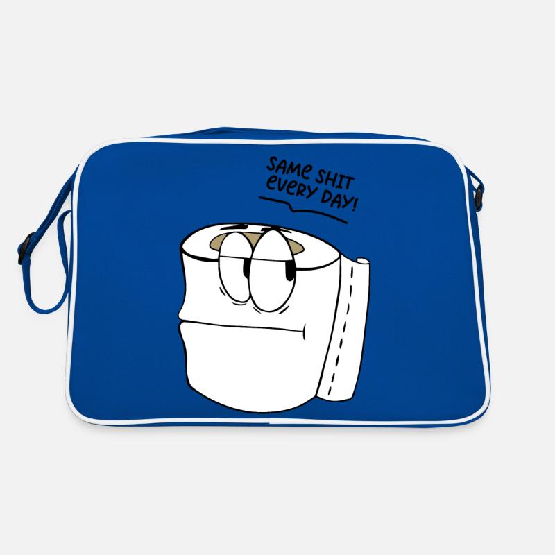 Lustiger Spruch Same shit every day ! Retro Tasche