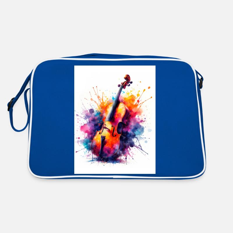 Violin in watercolor Retro Bag
