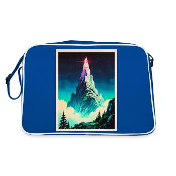 A Beacon Above the Clouds - Retro Bag - blue/white - Back