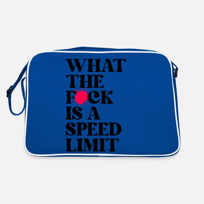 Auto - Retro Tasche - Blau/Weiß