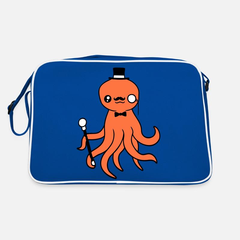 Kraken Mr. Sir Top Hat Monocle Glasses Empire Retro Bag