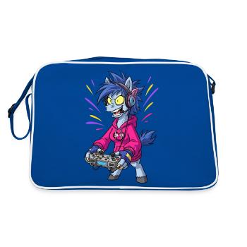 Horse Gaming Gamer Gaming - Sac Retro - bleu/blanc - Dos