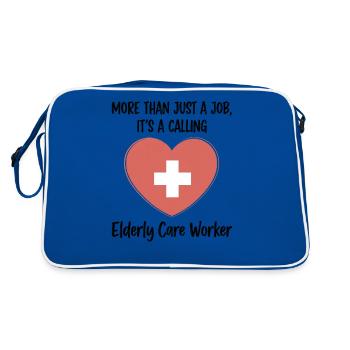 La vocation en soins gériatriques : plus qu’un emploi - Sac Retro - bleu/blanc - Dos