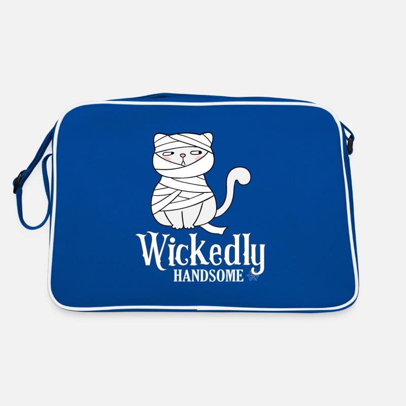 Wickedly Handsome Evil Cute Cat Retro Bag