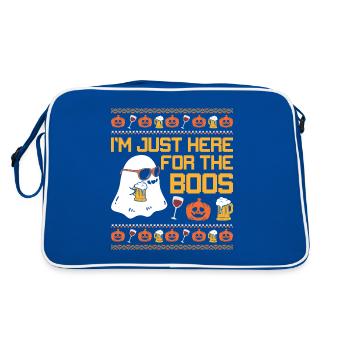 Skull Horror Halloween Cadeau - Sac Retro - bleu/blanc - Dos