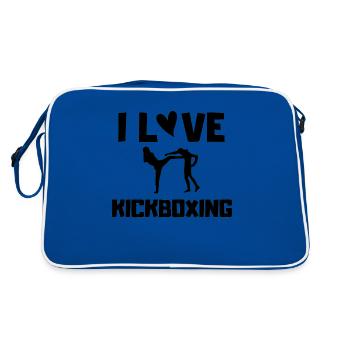 I LOVE KICKBOXING - Sac Retro - bleu/blanc - Dos