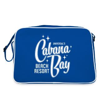 Cabana Bay Beach Resort (Weiß) - Retro Tasche - Blau/Weiß - Hinten