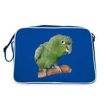 Le perroquet farineux - Sac Retro - bleu/blanc - Dos