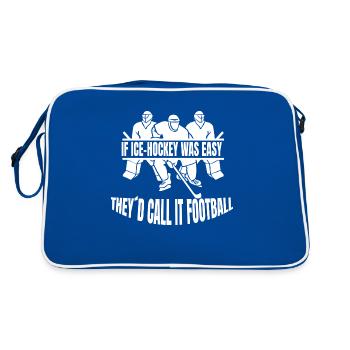 Joueur de hockey sur glace Fan de hockey sur glace Équipe de hockey sur glace - Sac Retro - bleu/blanc - Dos