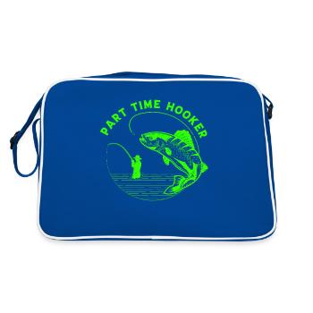 Pêche Poisson Lac Pêche Mer Faune Exotique - Sac Retro - bleu/blanc - Dos