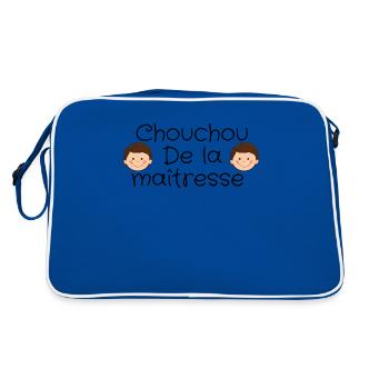 Chouchou de la maîtresse - Sac Retro - bleu/blanc - Dos