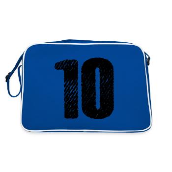 Maillot à 10 chiffres - Sac Retro - bleu/blanc - Dos