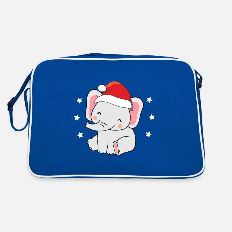 Crâne de Noël Père Noël Joyeux Noël Sac Retro