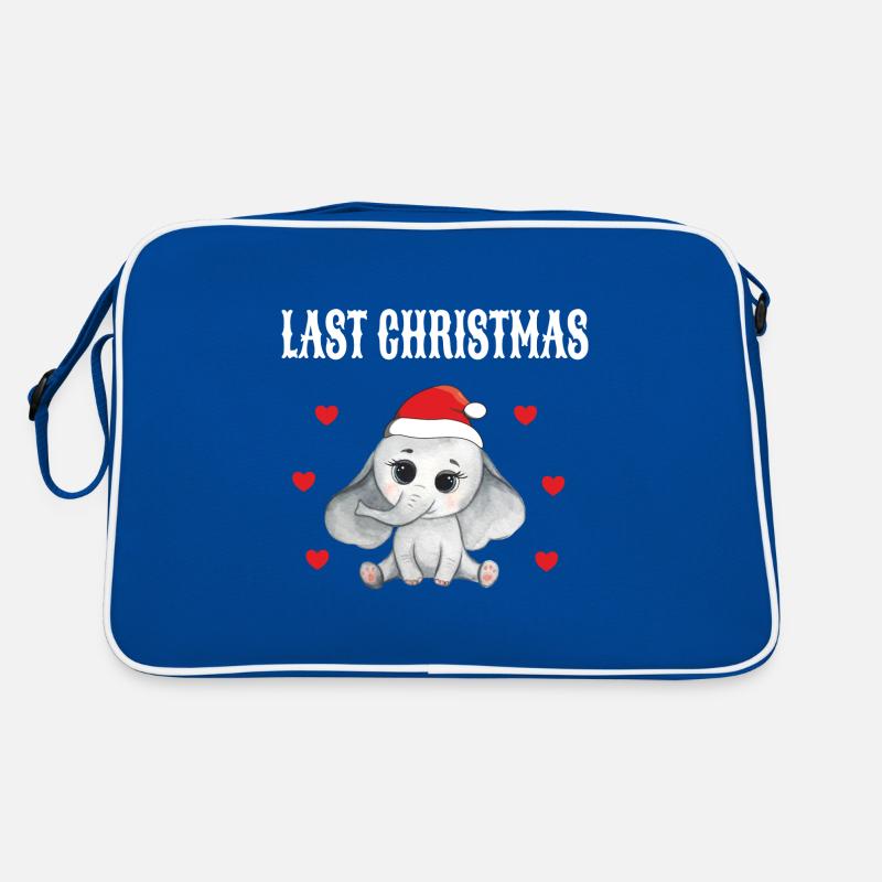 Elefant Santa Claus Merry Christmas Retro Tasche