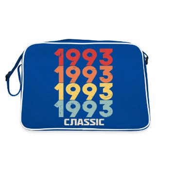 1993 Anniversaire dans le style vintage classique 1993 - Sac Retro - bleu/blanc - Dos
